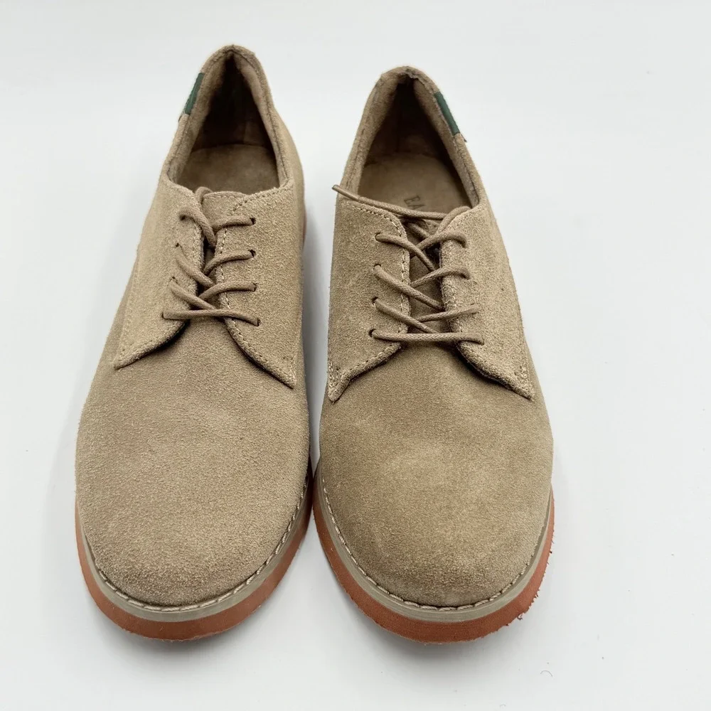 Eastland Women's Bucksport Suede Derby Shoes Tan‎ Size 8M Style 3949-29 NWOB